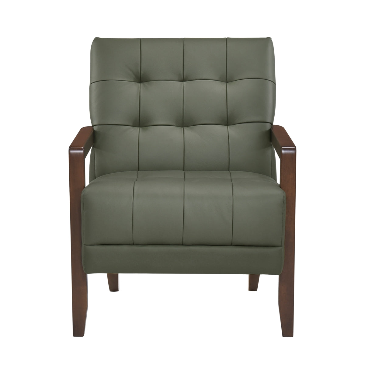 Crafton Accent Chair — Green — front view — 1010GRN-1