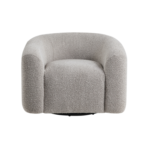 Caldera Boucle Swivel Chair 45 degree view