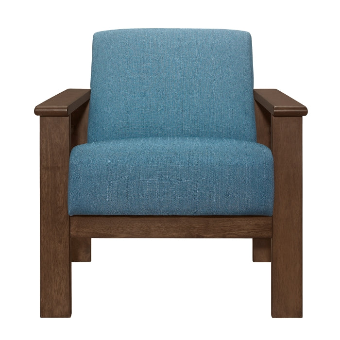 Helena Accent Chair with Storage Arms (1048BU-1)