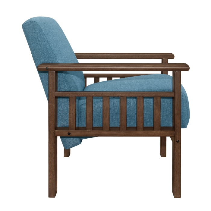 Helena Accent Chair with Storage Arms (1048BU-1)