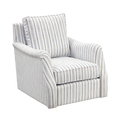 Bowden Textured Fabric Swivel Chair front view
