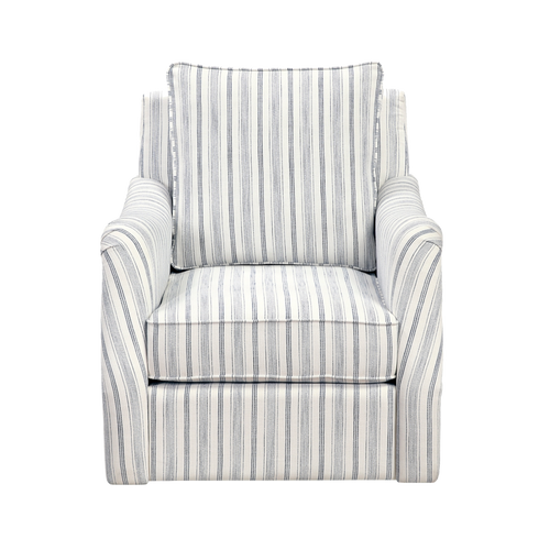 Bowden Textured Fabric Swivel Chair 45 degree view