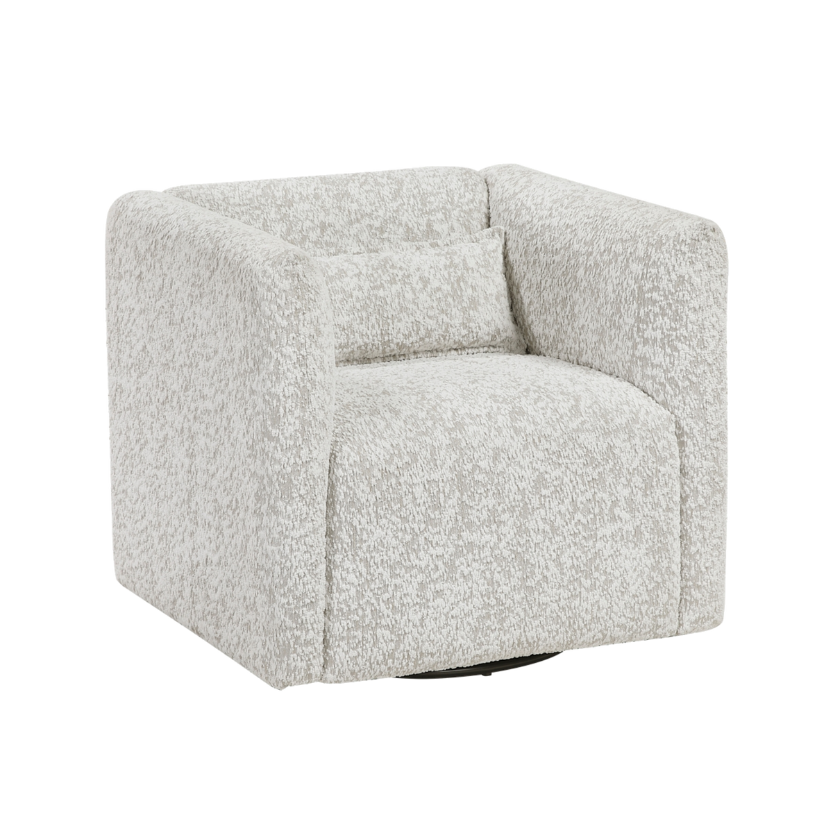 Vienna Jacquard Swivel Chair complete front view