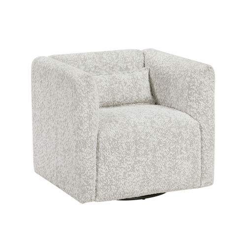 Vienna Jacquard Swivel Chair complete front view