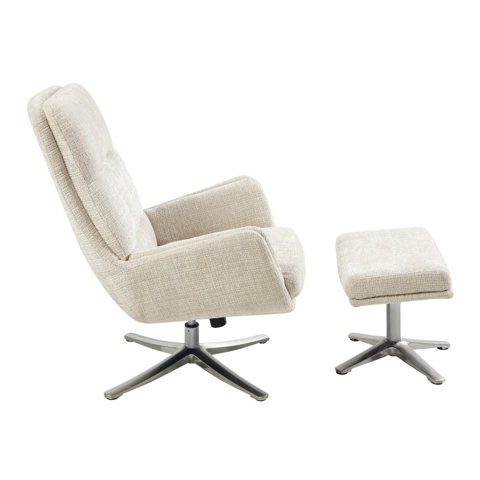 Parker Swivel Chair with Ottoman (1159BE)