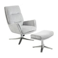Parker Swivel Chair with Ottoman (1159GY)