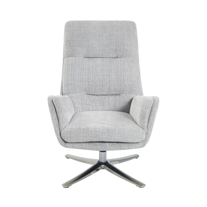 Parker Swivel Chair with Ottoman (1159GY)
