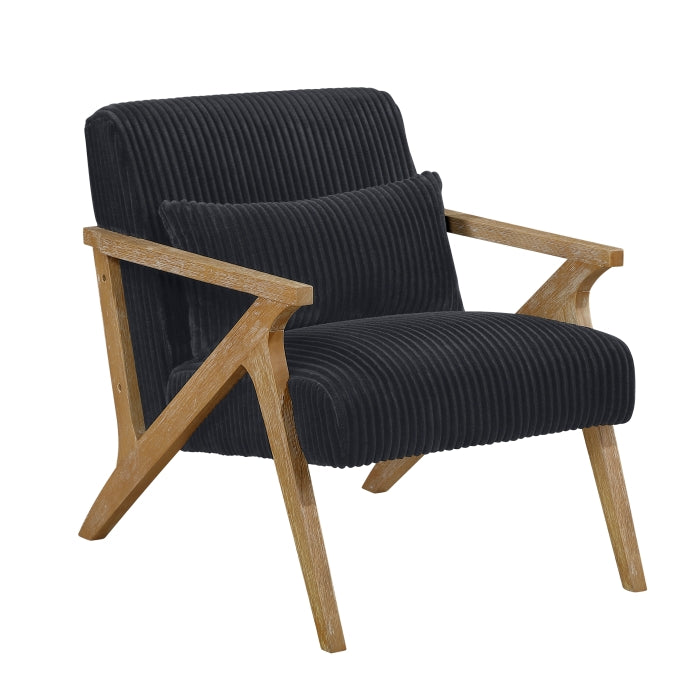 Chevron Accent Chair (1172BK-1)