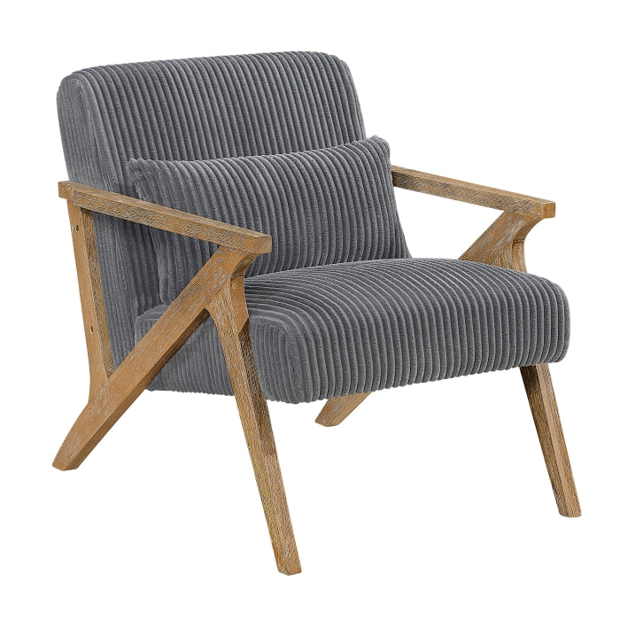 Chevron Accent Chair (1172GY-1)