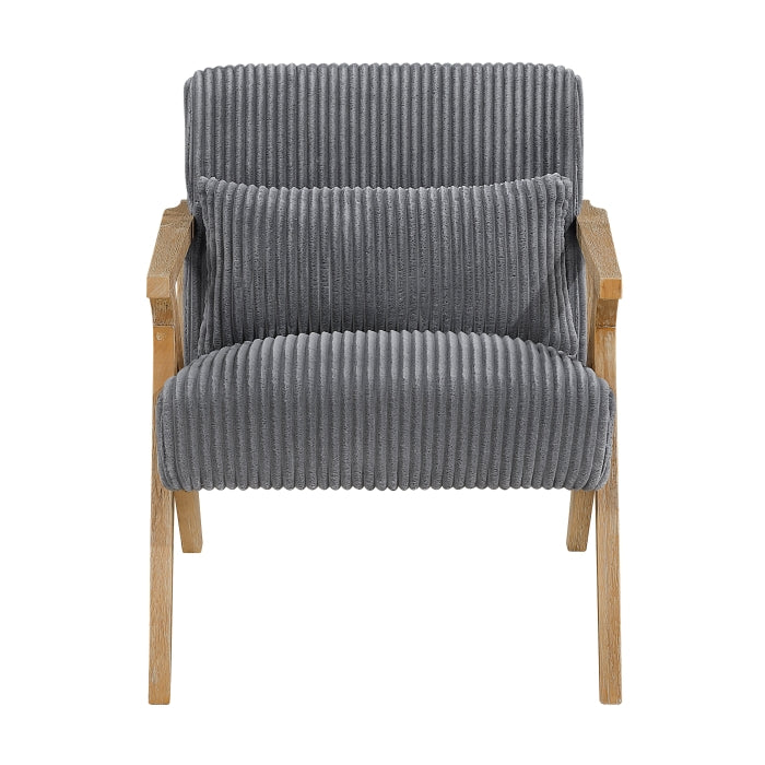 Chevron Accent Chair (1172GY-1)
