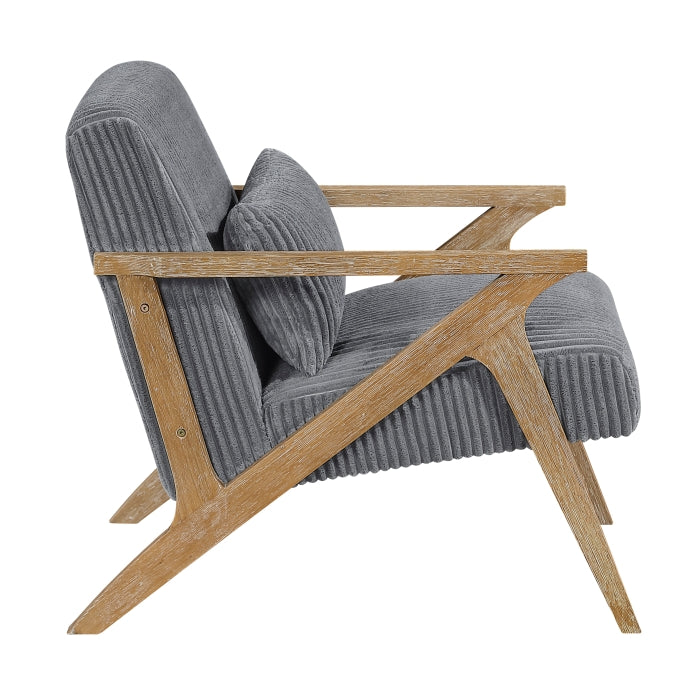 Chevron Accent Chair (1172GY-1)