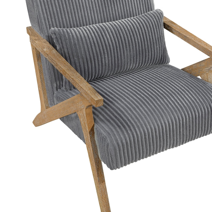 Chevron Accent Chair (1172GY-1)