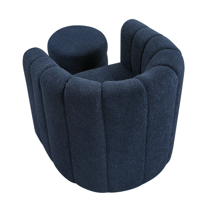 Delaney Swivel Chair with Ottoman (1260BU)