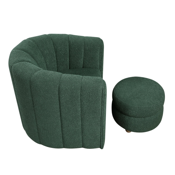 Delaney Swivel Chair with Ottoman (1260GN)