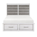 Eastern King Platform Bed with Footboard Storage - Ambrose - front product view