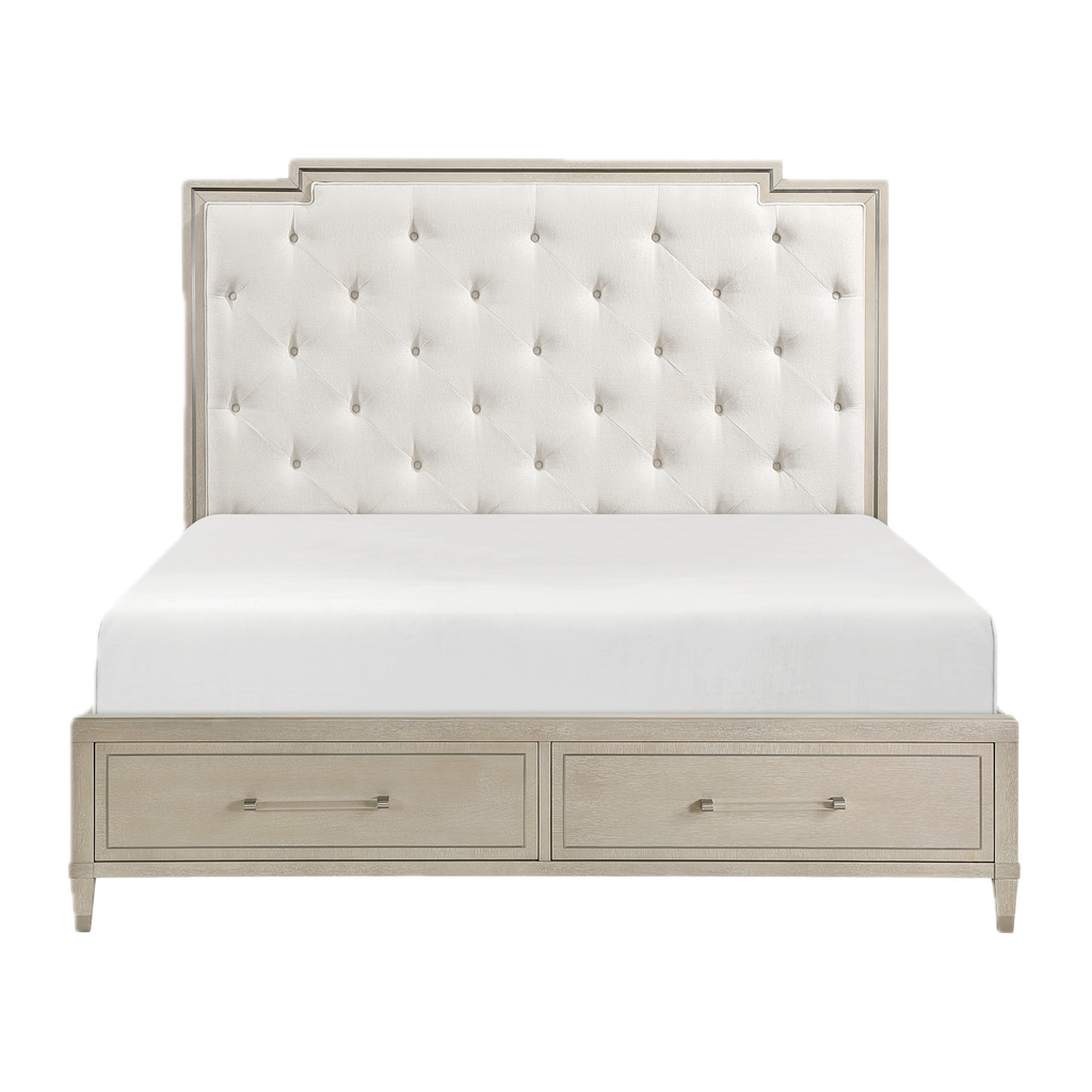 Genoa Platform Bed with Footboard Storage