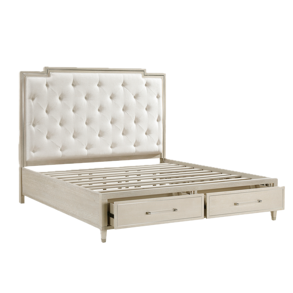 Genoa Platform Bed with Footboard Storage