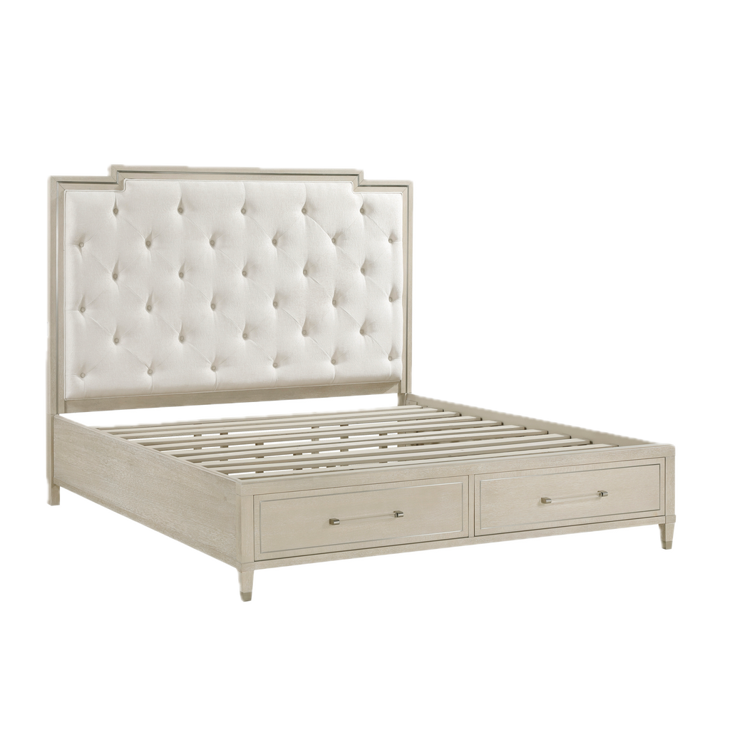 Genoa Platform Bed with Footboard Storage