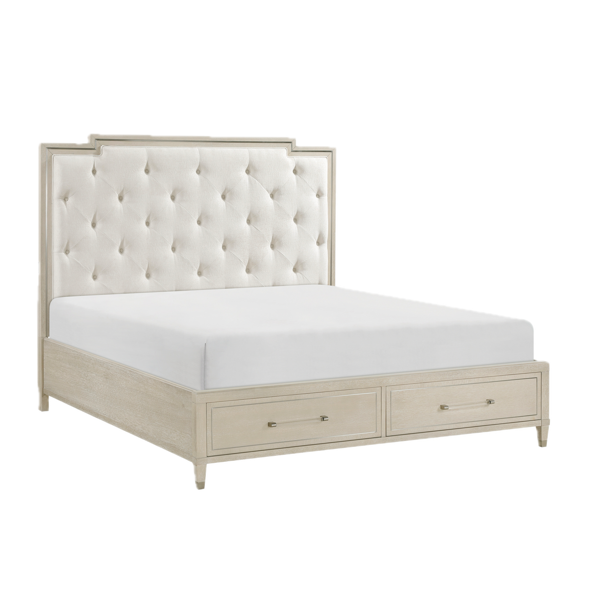 Genoa Platform Bed with Footboard Storage