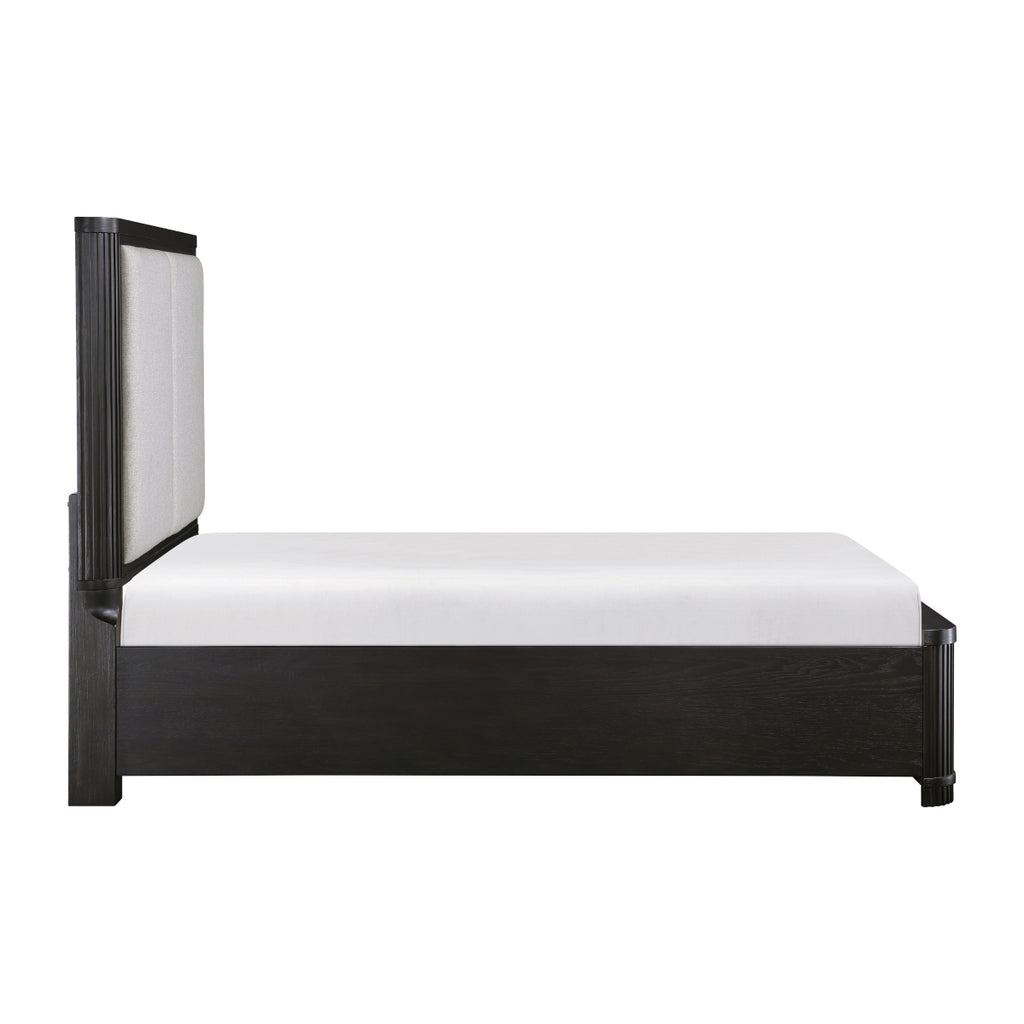 Queen Platform Bed with Footboard Storage - Gilbert - product view 5