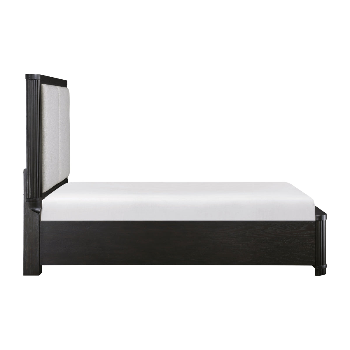 Queen Platform Bed with Footboard Storage - Gilbert - product view 5
