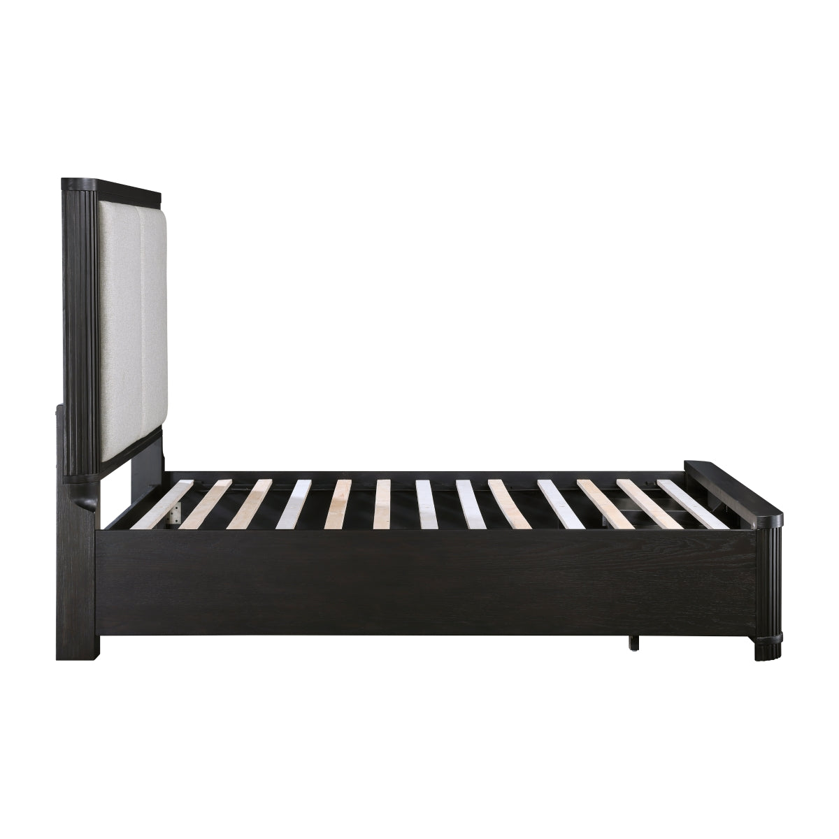Queen Platform Bed with Footboard Storage - Gilbert - product view 6