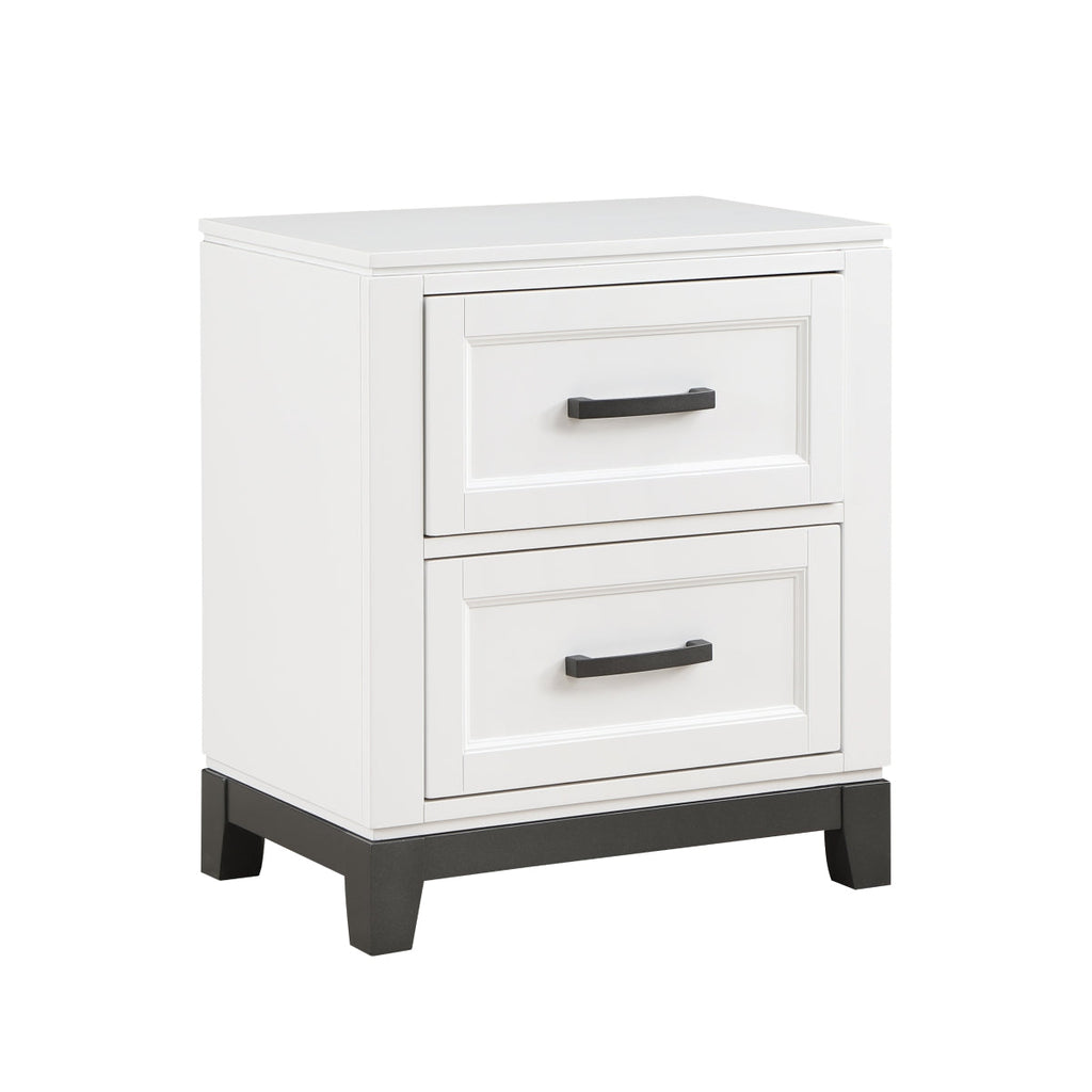 White Garretson Night Stand - product view