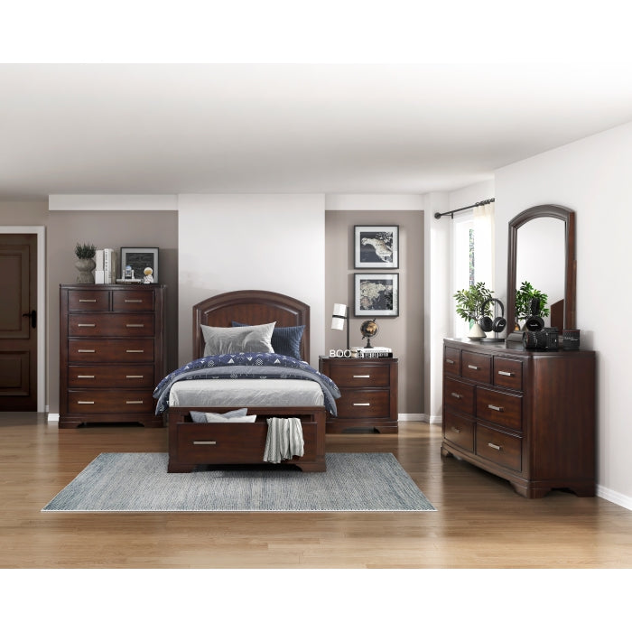 Cherry Hudson Night Stand - bedroom scene