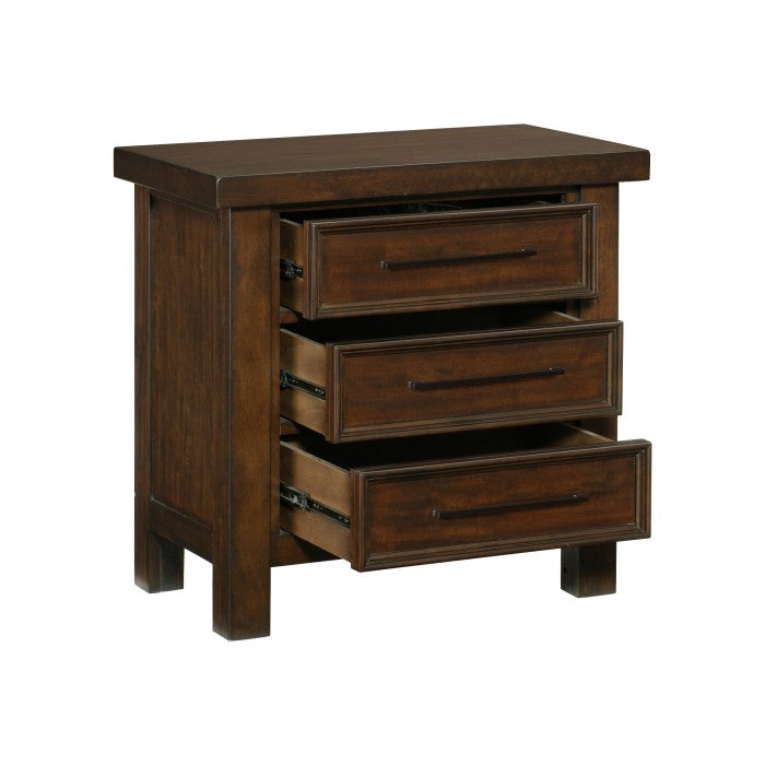 Logandale Night Stand - drawers open