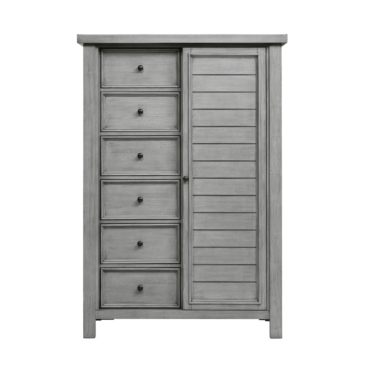 BRM-Logandale Antique Gray Wardrobe Chests