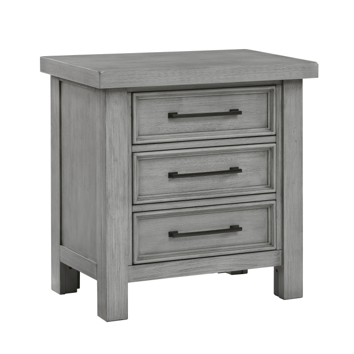 Dark Gray Logandale Night Stand - gallery view 2