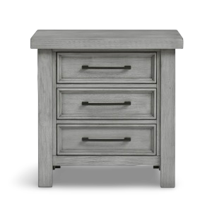 Dark Gray Logandale Night Stand - front view