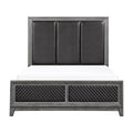 West End Gray Upholstered Bed - HD product view
