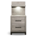 Zephyr Night Stand with Wall Panel (1577-4P*)