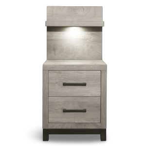 Zephyr Night Stand with Wall Panel (1577-4P*)
