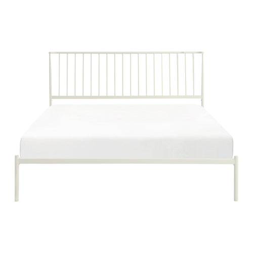 Augusta White Metal Platform Bed - HD product view