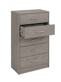 Davi Chest — 45-degree view with second drawer open
