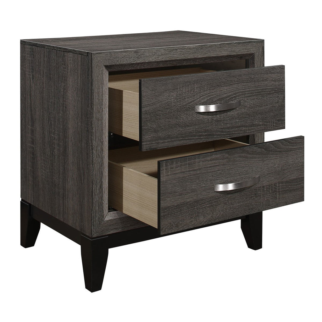 Davi Night Stand - open drawer view
