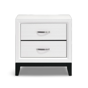 White Davi Night Stand - product view