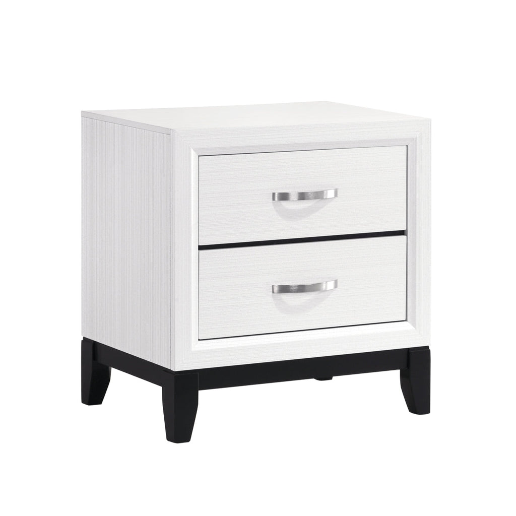White Davi Night Stand - product view