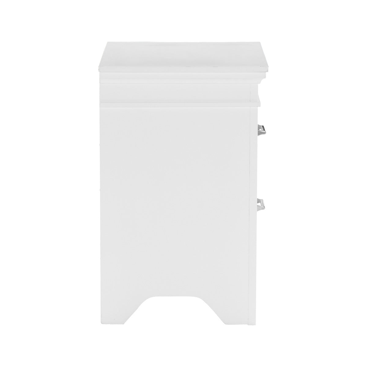 White Blaire Farm Night Stand - side view
