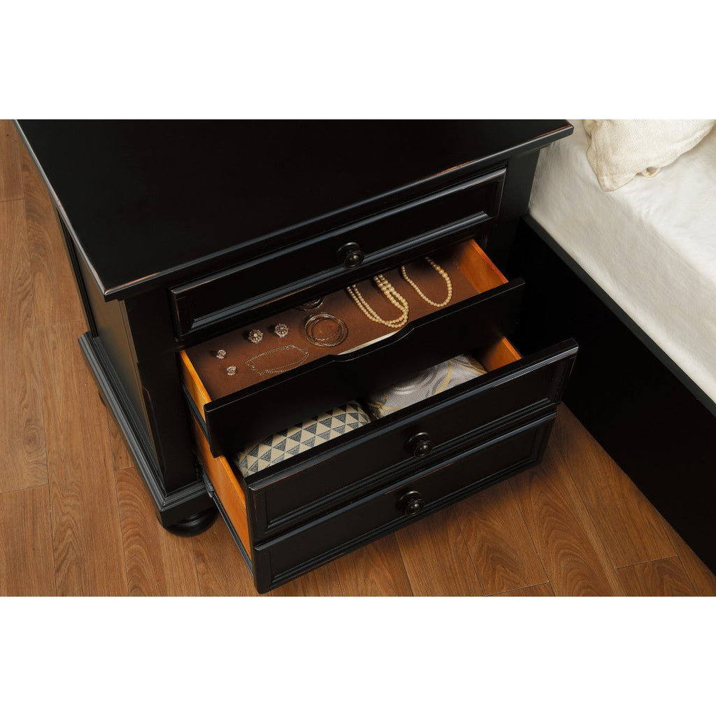 Laurelin Night Stand, Hidden Drawer (1714BK-4) - product view