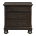 Begonia Night Stand, Hidden Drawer - front view