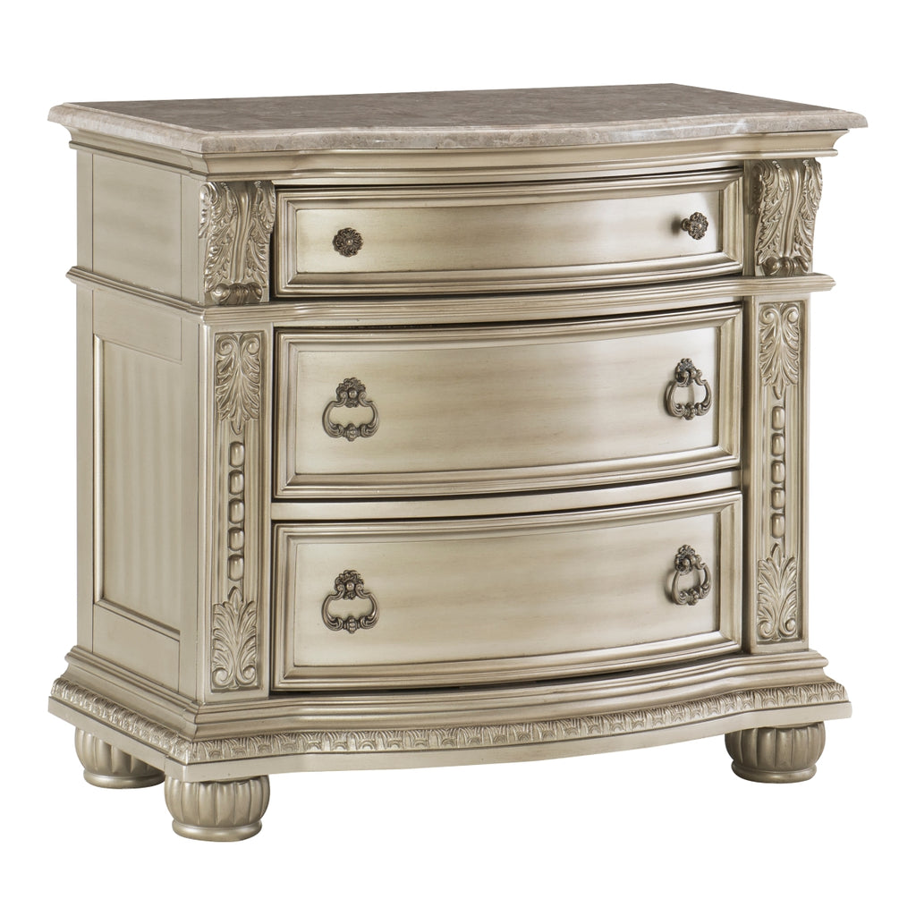 Silver Cavalier Night Stand - product view