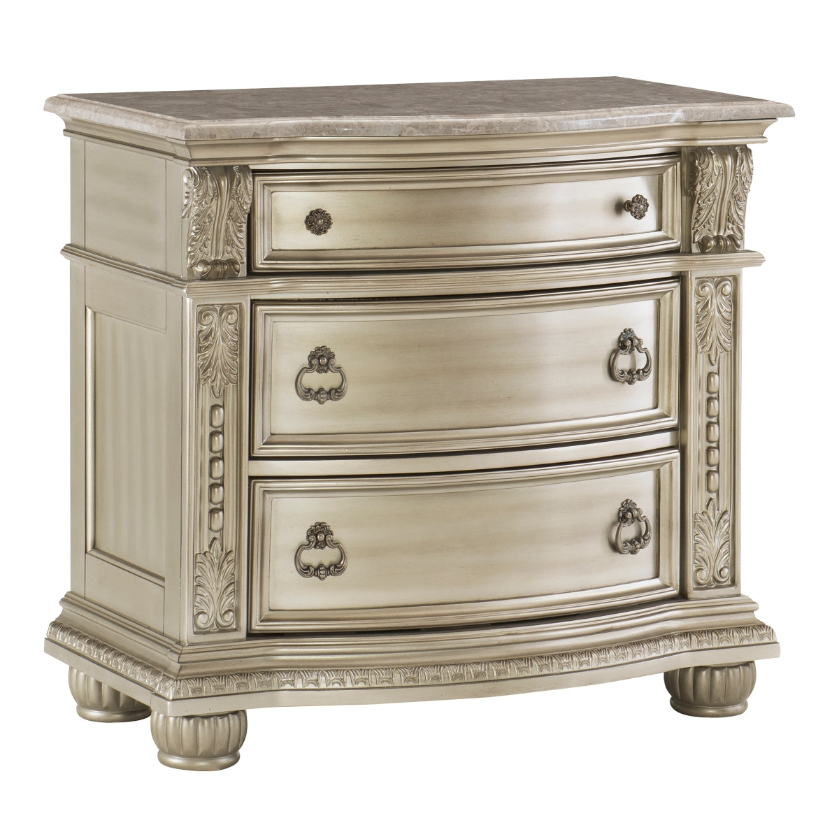 Silver Cavalier Night Stand - product view