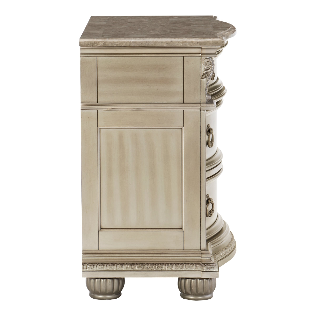 Silver Cavalier Night Stand - side view