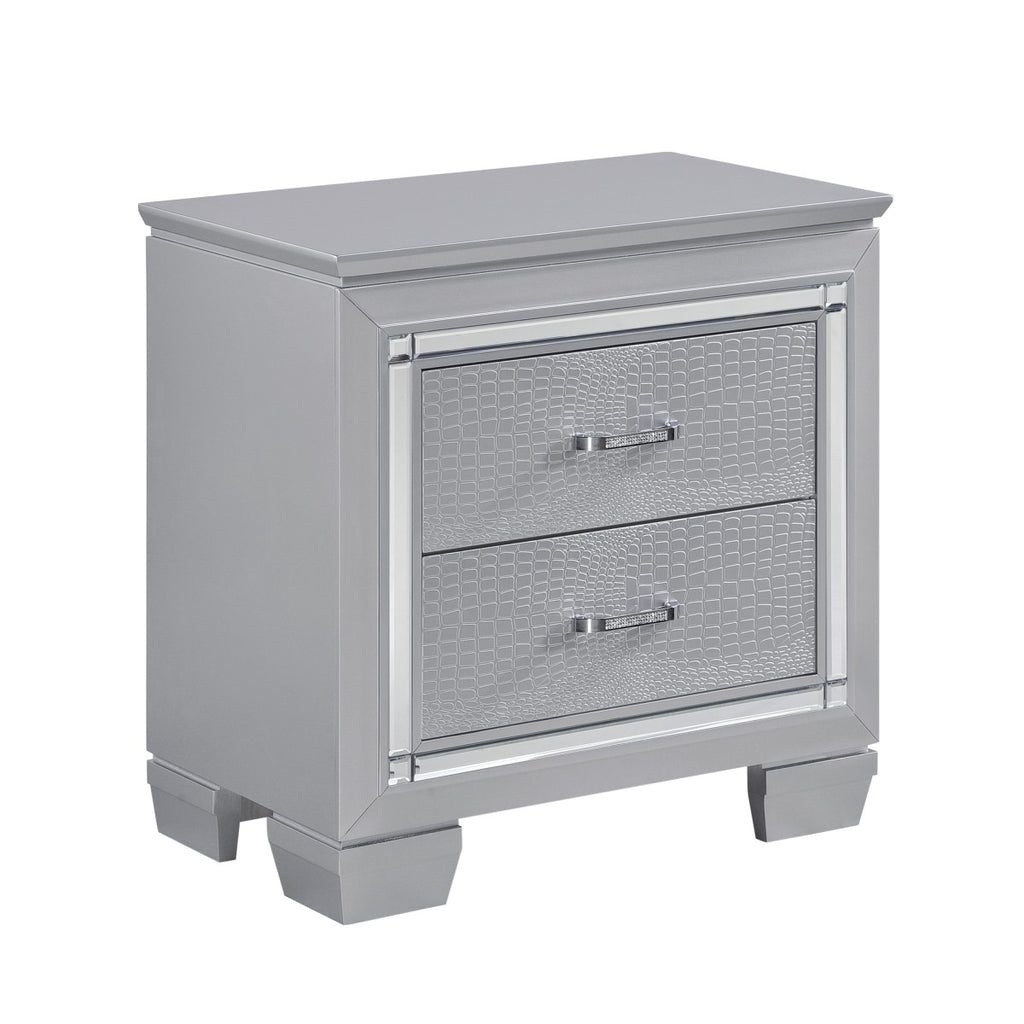 Allura Night Stand, LED Lighting (1916-4) - side view