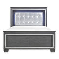 California King Bed, LED Lighting - Allura - front product view
