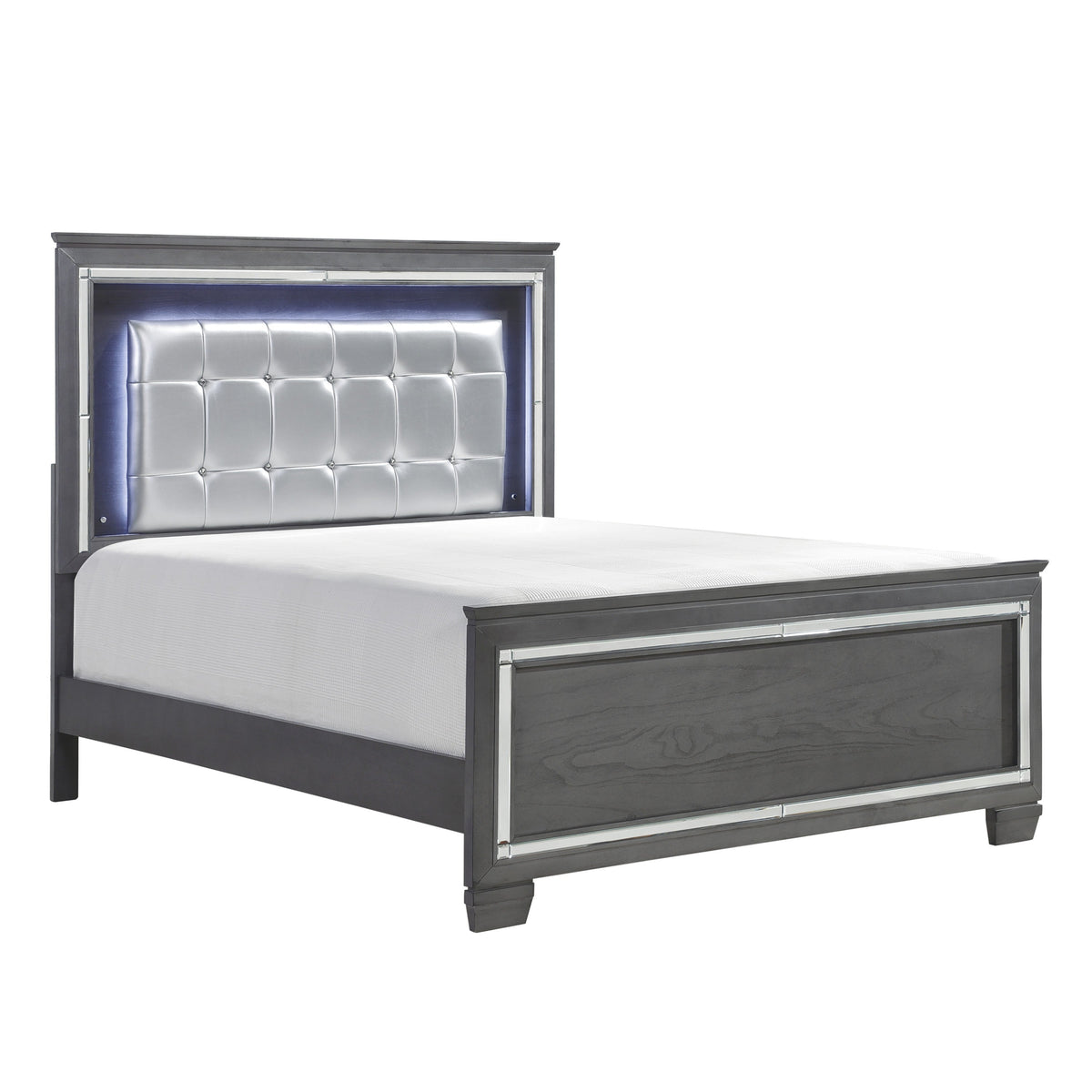 Allura Gray bed - high-resolution product image