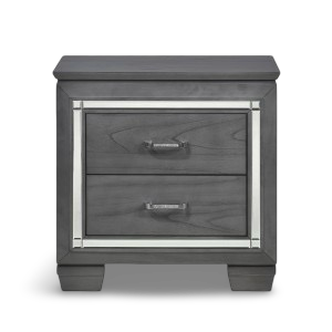 Allura Night Stand, LED Lighting (1916GY-4) - front view